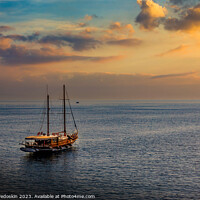 Buy canvas prints of Yacht in Sea of Marmara by Sergey Fedoskin
