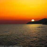 Buy canvas prints of Sunset over mediterranean sea. Italy. by Sergey Fedoskin