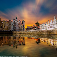 Buy canvas prints of View of Telc, South Moravia, Czech Republic. by Sergey Fedoskin