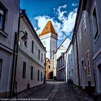 Buy canvas prints of Old street in European town by Sergey Fedoskin
