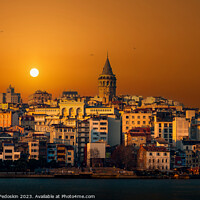 Buy canvas prints of Galata Tower in Istanbul, Turkey.  by Sergey Fedoskin