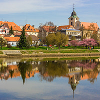 Buy canvas prints of Little town in South Czechia.  by Sergey Fedoskin