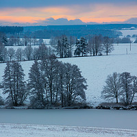 Buy canvas prints of Winter landscape in Czech Republic by Sergey Fedoskin