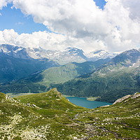 Buy canvas prints of Summer in the Swiss Alps. by Sergey Fedoskin