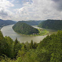 Buy canvas prints of Danube river in Austria. by Sergey Fedoskin