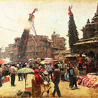 Buy canvas prints of Katmandu, Nepal. by Sergey Fedoskin