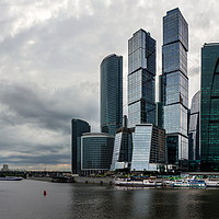 Buy canvas prints of Skyscrapers of Moscow city  by Sergey Fedoskin