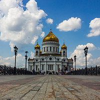 Buy canvas prints of Cathedral of Christ the Saviour. Moscow. by Sergey Fedoskin