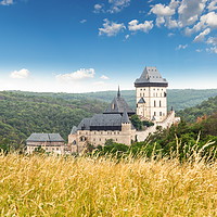 Buy canvas prints of Karlstejn Castle. Summer day. Czech Republic. by Sergey Fedoskin