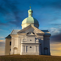 Buy canvas prints of Beautiful and famous St. Sebastian's chapel (Svaty by Sergey Fedoskin
