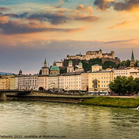 Buy canvas prints of Salzburg town. Salzach river. Austria. by Sergey Fedoskin