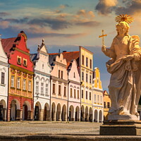 Buy canvas prints of Main square of Telc city. by Sergey Fedoskin