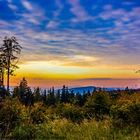 Buy canvas prints of Sunset over Sumava Mountains. by Sergey Fedoskin