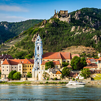 Buy canvas prints of Durnstein and Danube River. Austria. by Sergey Fedoskin