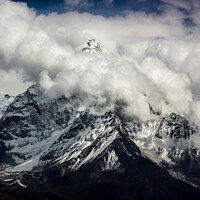 Buy canvas prints of Mountains and clouds. by Sergey Fedoskin
