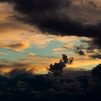 Buy canvas prints of Dramatic sunset sky. by Sergey Fedoskin
