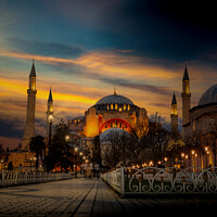 Buy canvas prints of Hagia Sophia (Ayasofya). View from the Sultan Ahmet Park. Istanb by Sergey Fedoskin