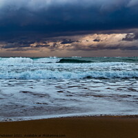 Buy canvas prints of Sea waves in mediterranean sea during storm. by Sergey Fedoskin