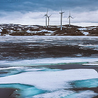 Buy canvas prints of Wind turbines by Hamperium Photography