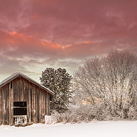 Buy canvas prints of winter in sweden by Hamperium Photography