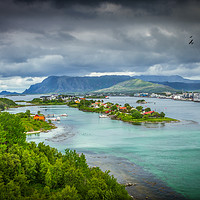 Buy canvas prints of Bronnoysund in Norway by Hamperium Photography
