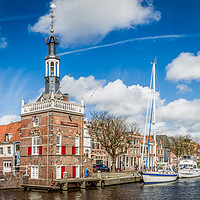 Buy canvas prints of The Accijnstoren on the Noordhollandsch Kanaal in  by Hamperium Photography