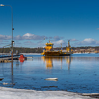 Buy canvas prints of Ferry in Sweden by Hamperium Photography
