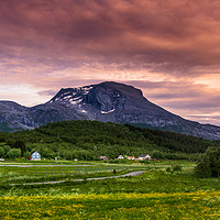 Buy canvas prints of Sunset in Norway by Hamperium Photography