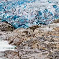 Buy canvas prints of Glacier the Nigardsbreen in Norway by Hamperium Photography