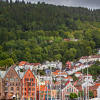Buy canvas prints of Bergen in Norway by Hamperium Photography