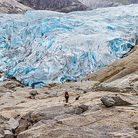 Buy canvas prints of glacier in Norway by Hamperium Photography