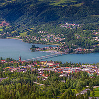 Buy canvas prints of City of Lillehammer in Norway by Hamperium Photography