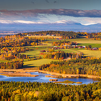 Buy canvas prints of Autumn in Jämtland Sweden by Hamperium Photography