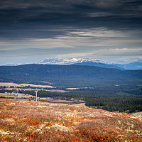 Buy canvas prints of Mountains of Rondane National Park from Kvitfjell  by Hamperium Photography