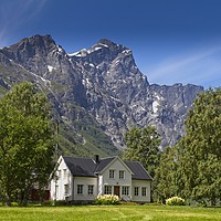 Buy canvas prints of House in the Norwegian mountains by Hamperium Photography
