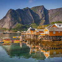 Buy canvas prints of Sakrisøy Lofoten Norway by Hamperium Photography