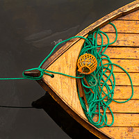 Buy canvas prints of Fisherman boat with ropes and float. Norway. by Tartalja 