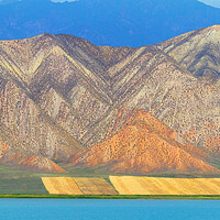 Buy canvas prints of Kyrgyzstan. Mountain beautiful landscape in autumn by Tartalja 