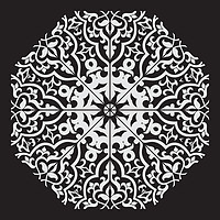 Buy canvas prints of Circular pattern in arabic style.  by Andrey Lipinskiy