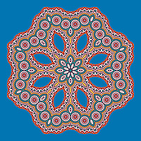 Buy canvas prints of Circular pattern in arabic style by Andrey Lipinskiy