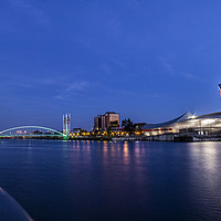 Buy canvas prints of Salford Quays, Lowry, Imperial War Museum Panorama by Ian Haworth