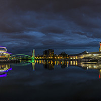 Buy canvas prints of Salford Quays, Imperial War Museum, Quays Theatre by Ian Haworth