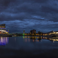 Buy canvas prints of Salford Quays, Imperial War Museum, Quays Theatre by Ian Haworth