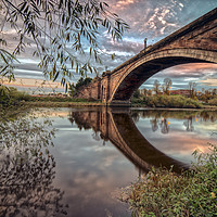 Buy canvas prints of Grosvenor Bridge Chester by Ian Haworth