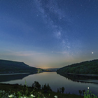 Buy canvas prints of A Summer's Night At Ladybower Reservoir by Ian Haworth