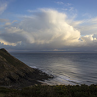 Buy canvas prints of Pennard cliffs and cloud by bethan griffiths