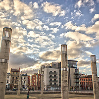 Buy canvas prints of Cardiff Bay, skies  by bethan griffiths