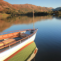 Buy canvas prints of Boat on Ullswater Lake by bethan griffiths