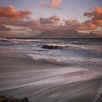 Buy canvas prints of TABLE BAY SUNSET by John Paper