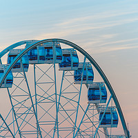 Buy canvas prints of Aerial view of the Ferris wheel in Helsinki, Finla by Andrei Bortnikau